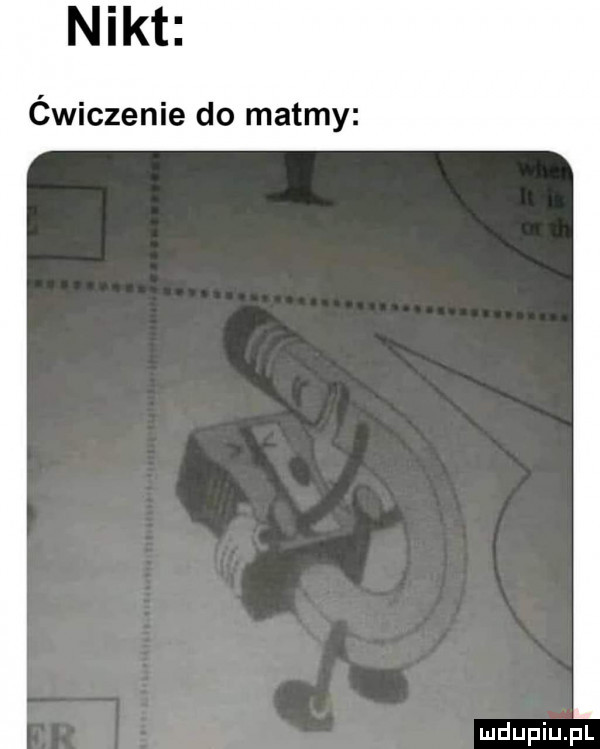 nikt ćwiczenie do matmy