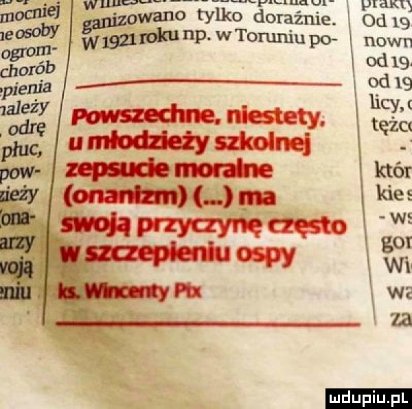 na. mam. u ww i plan modlic weno tylko doraźnie. od   macew wan p wtorumupo nonn