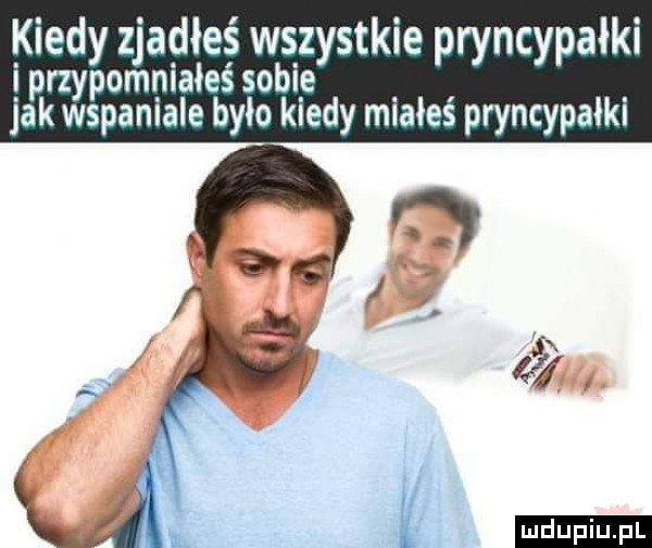 kiedy zjadłeś wszystkie pryncypałki i przypomniałeś sobie jak wspaniale było kiedy miałeś pryncypałki i