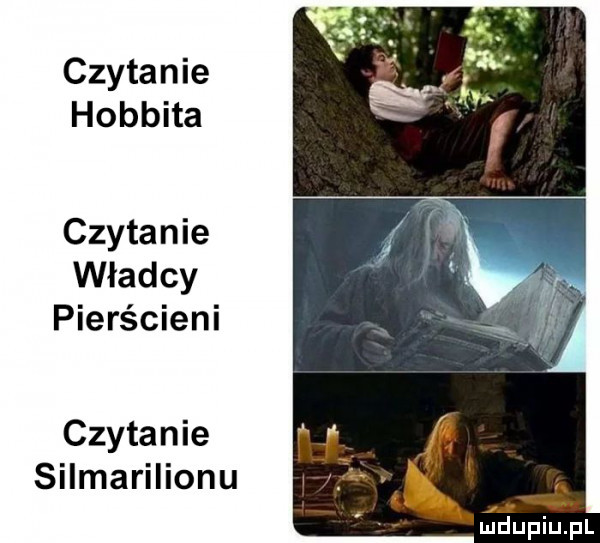 czytanie hobbita czytanie władcy pierścieni czytanie silmarilionu