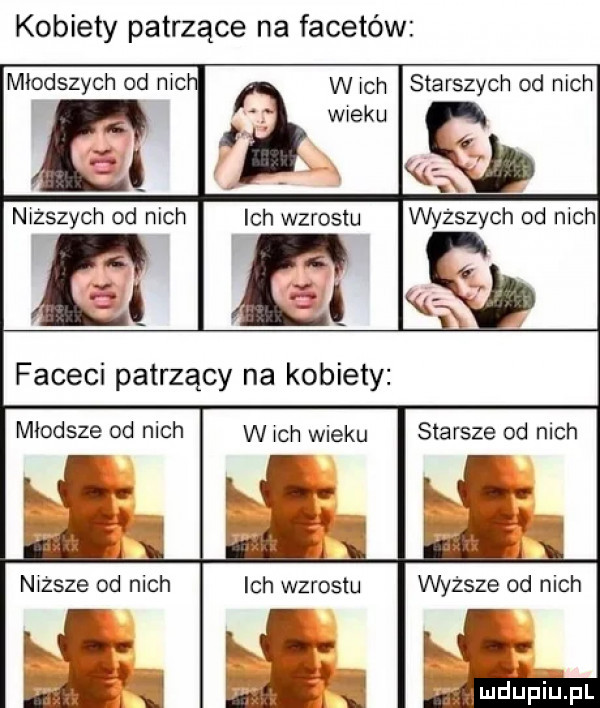 kobiety patrzące na facetów młodszych od mc w ich starszych od nich niższe od nich w j ą