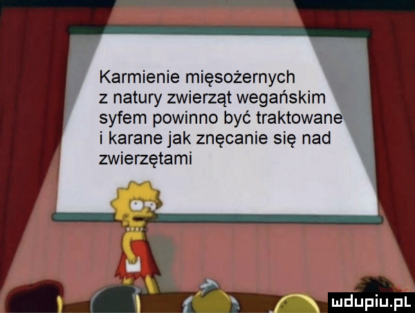 karmienie mięsożernych z natury zwierząt wegańskim syfem powinno być traktowane i karane jak znęcanie się nad zwierzętami i f i