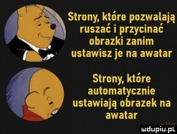 ruszać i przycinać obrazki zanim ustawisz je na awatar strony. które pozwalają strony. które automatycznie ustawiają obrazek na awatar