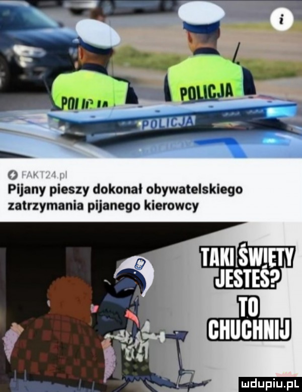 pijany pieszy dokonał obywatelskiego zatrzymania pijanego kierowcy