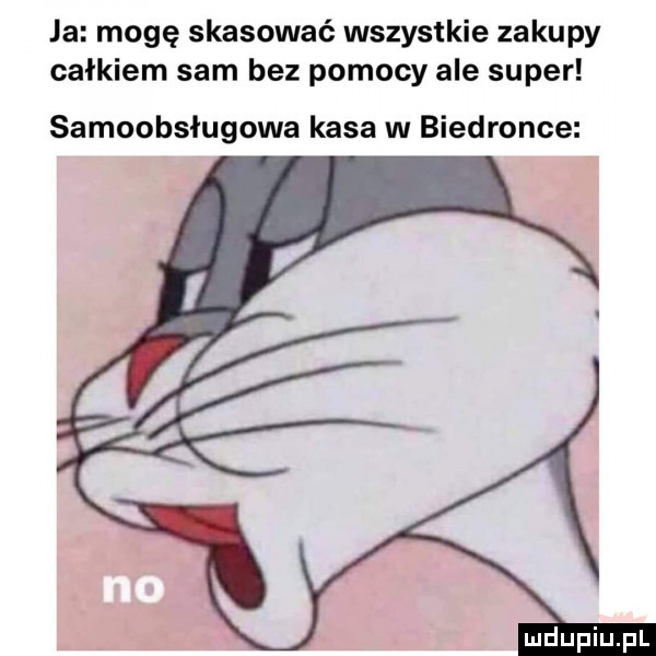 ja mogę skasować wszystkie zakupy całkiem sam bez pomocy ale super samoobsługowa kasa w biedronce