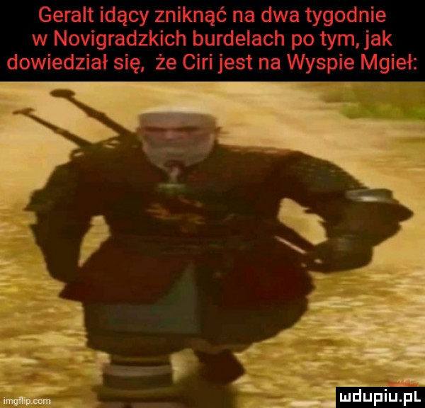 geralt idący zniknąć na dwa tygodnie w novigradzkich burdelach po tym ak dowiedział się że cini jest na wyspie mgieł