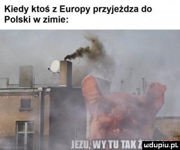 kiedy ktoś z europy przyjeżdża do polski w zimie  m ny i u tak depp iupl