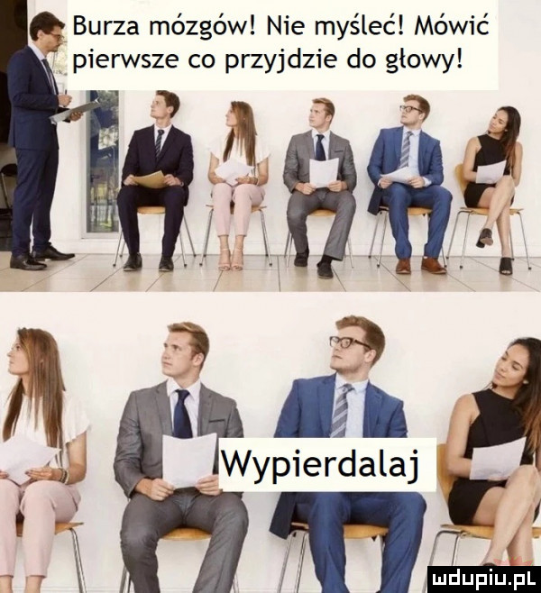 burza mózgów nie myśleć mówić pierwsze co przyjdzie do głowy