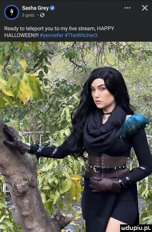 sashagrey. abakankami x   godz ruady to teleport y-u to my live stream. happy halloween yennefer thewitcher l in   a hupinl