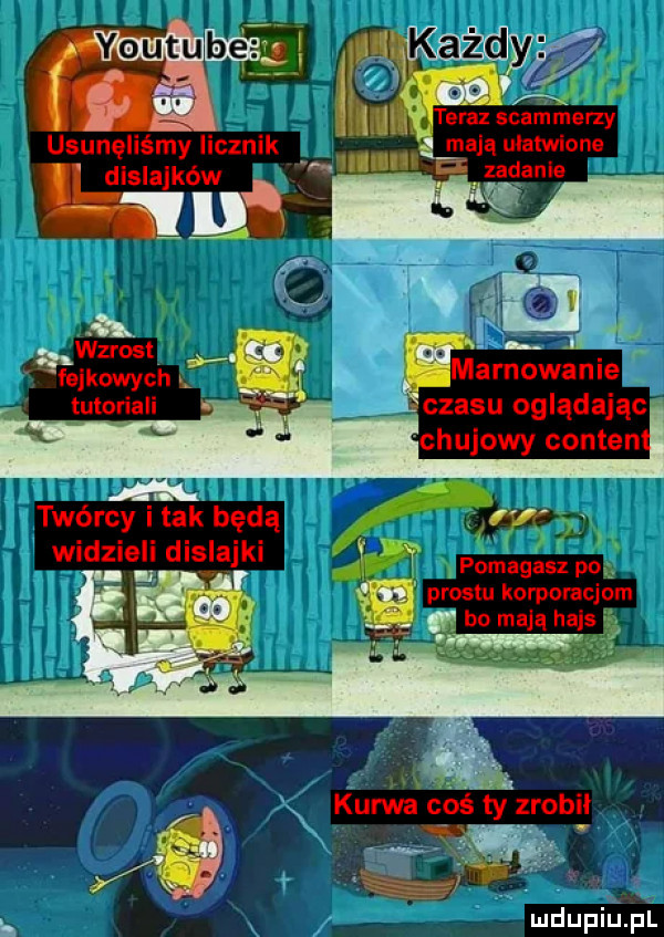 usunęliśmy licznik dislajków hm na. xv i v ut wzrost ie a f elkowych i m malowanie tutoriali czasu oglądając chujowy conten f n twórcy i tak będą widzieli dislajki l  w pomagasz po prestu korporacjom i