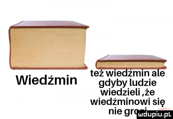 tez wleazmln abe wiedźmin gdyby ludzie wiedzieli że wiedźminowi się nie yam