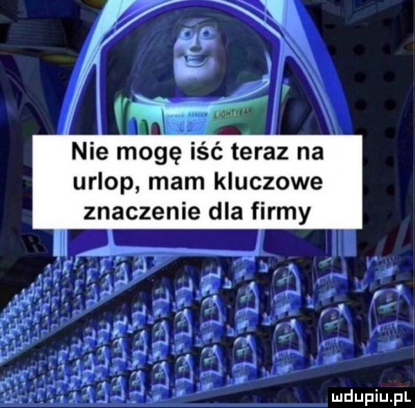 nie mogę iść teraz na urlop mam kluczowe znaczenie dla firmy