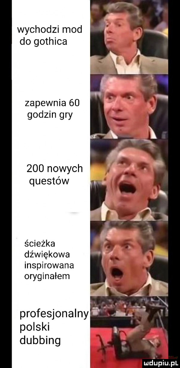 wychodzi mod do gothica zapewnia    godzin gry     nowych questów ścieżka dźwiękowa inspirowana oryginałem u j profesjonalny sr dubbing md upiupl