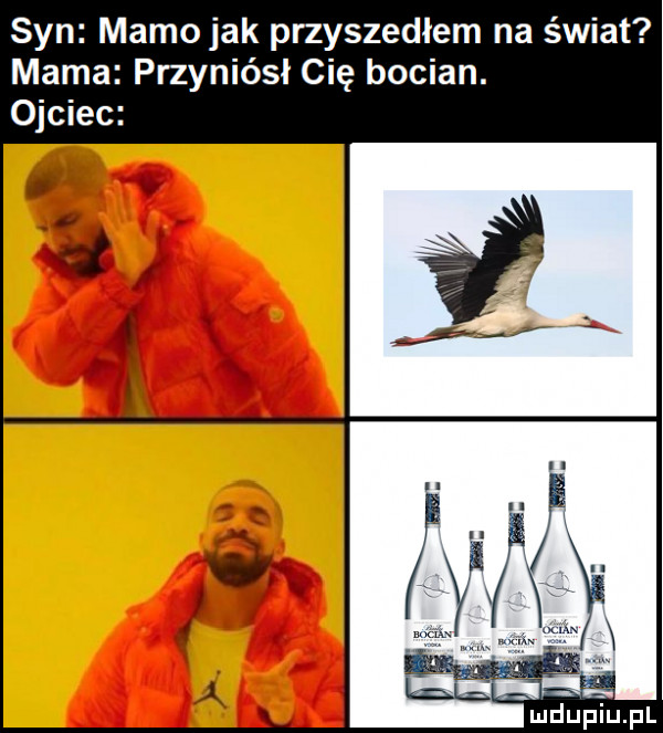 syn mamojak przyszedłem na świat mama przyniósł cię bocian. ojciec