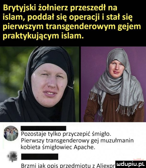 pozostaje tylko przyczepić śmigło. pierwszy transgenderowy gej muz kobieta śmigłowiec apache