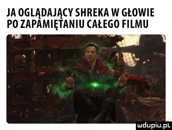 ja oglądający shreka w głowie p  zapamiętaniu całego filmu