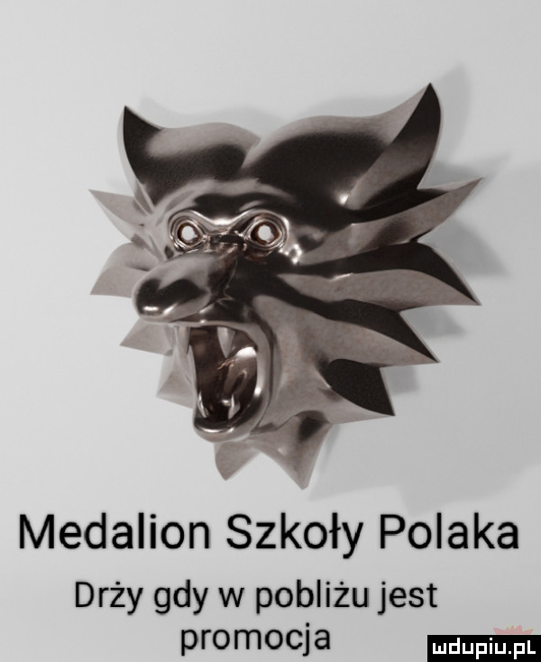 medalion szkoły polaka drży gdy w pobliżu jest promocja