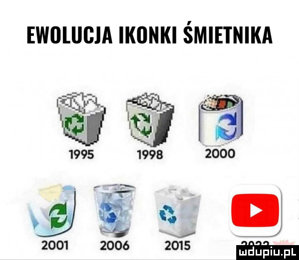 ewolucja ikonki śmietnika f ﬂ                aś i                mm