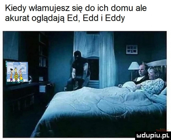 kiedy włamujesz się do ich domu ale akurat oglądają ed edd i eddy