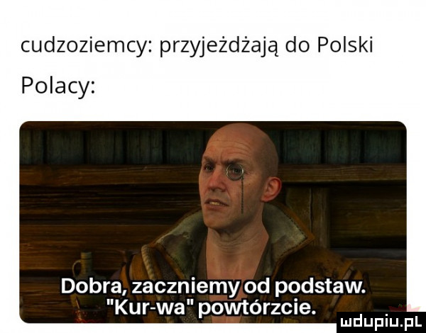 cudzoziemcy przyjeżdżają do polski polacy dobra zaczniemy od podstaw. kur wa powtórzcie