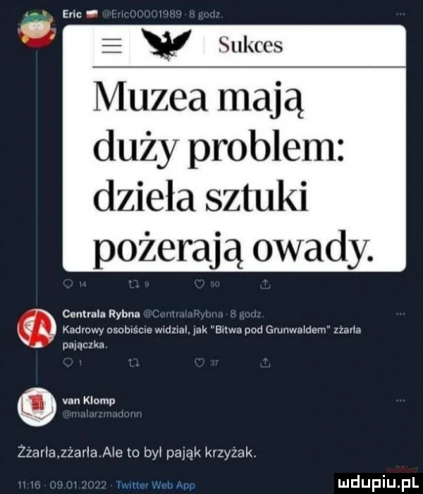 muzea mają duży problem dzieła sztuki pożerają owady. e nuaxa rybin ł kadrowy osclmscm mmm w biwa pm gmuwamm um a a uumczka van klamp zżarłalżarla alem byś pająk krzyżak