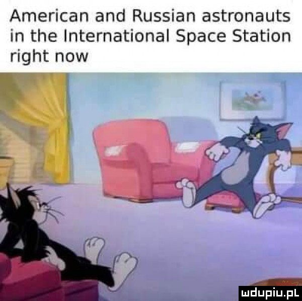 american and russian astronauts in tee international srace stadion right now