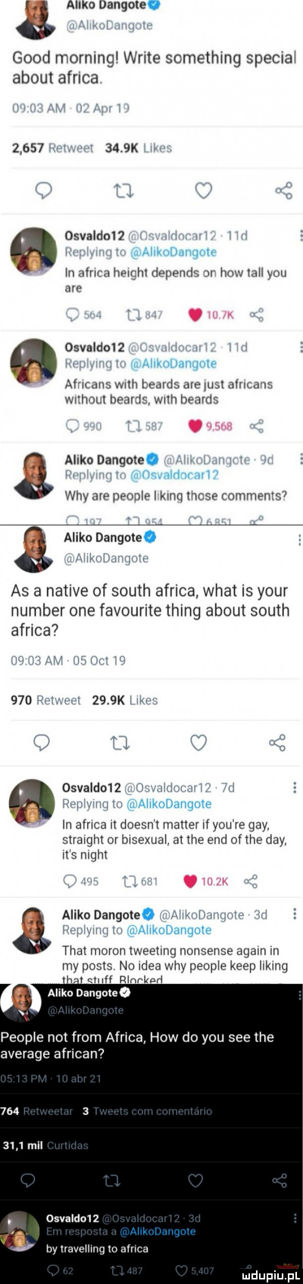 aniko dangote. geod morfing wbite something special abort africa           k l i osfald    i ii ilf kalk l dl j l in africa herriot depends di hiw tall y-u are osfald    i f ilikivliaiqiiis af irons with heads are iust aliicans wi hort bear is with beaids aniko dangote. ox iii ii ibl  wdy are people kinu those comments . aniko dangotee i i il ii iii i ii as a native of south africa wiat is your number one favourite thing abort south africa ll i am il i iii w     hi ti i iiit     k im n if straight or bisexual at tee end of tee dcy ihs night ll oswaldo   i i i il i ii i il l i iii iii ilii i i iaiikodangote in africa it doesnt master if y-u re gay aniko dangoteo i ibl iii ii ilii i i i iii ilialikodarigote trat maron tweeting nonsense alain in my posts. no idea wdy people kiep lising h. riff rlnrknd aniko dangoteo people not from africa hiw do y-u sie tee average african oswaldo   t bytravellingto africa