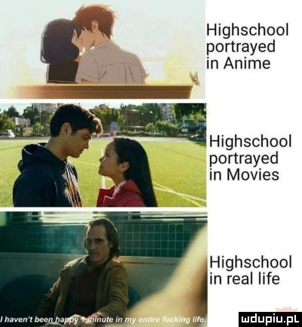 highschool portrayed in anime   ﬂ. mhighschool portrayed in movies highschool in real lice ludu iu. l