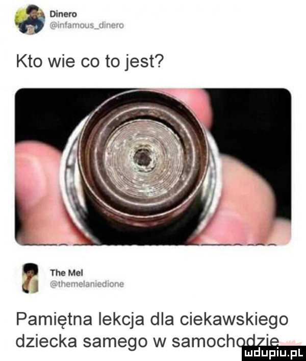 dinew kto wie co to jest pamiętna lekcja dla ciekawskiego dziecka samego w samochm