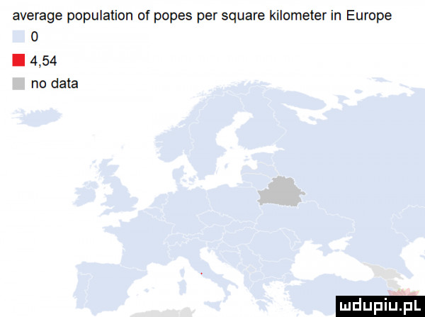 average population of popas per square kilometer in europe  .      no data