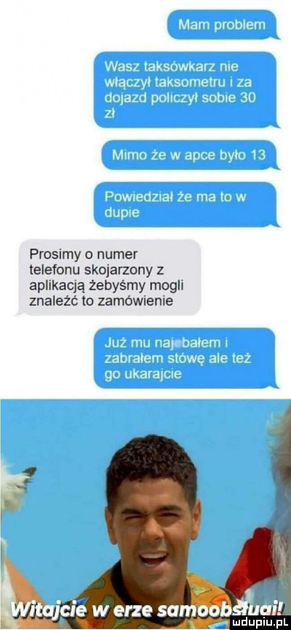 prosimy o numer telefonu skojarzony z aplikacją żebyśmy mogli znaleźć to zamówienie