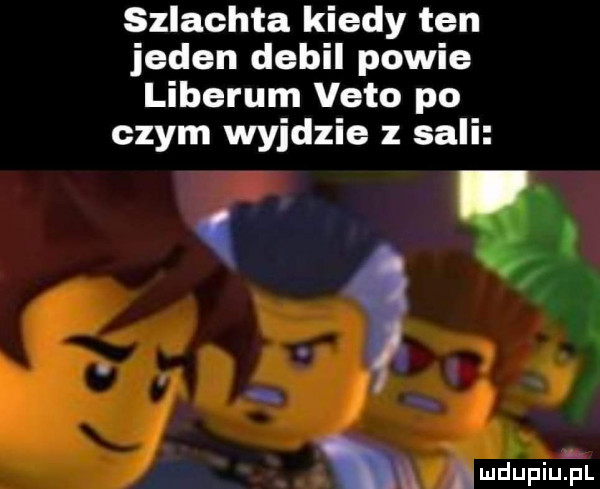 szlachta kiedy ten jeden debil powie liberem veto po czym wyjdzie z sali ludupiuipl