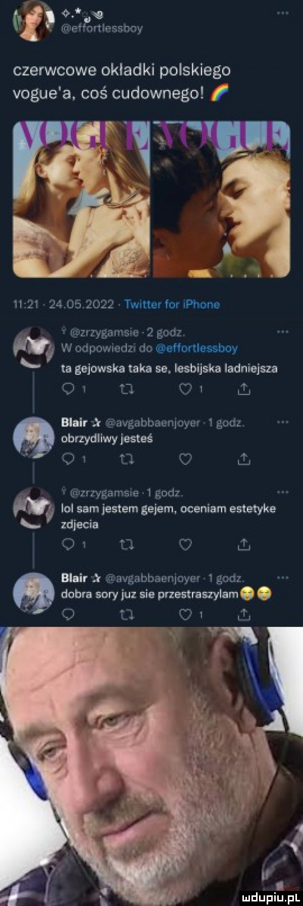 w l f w. ehortlessbay czerwcowe okladki polskiego vogue a. coś cudownego                  twitter for płone givzrzygamsie   godz m w odpowiedzi do wortlessbuy ta gejowska taka sa. fesbijska ladniejsza tj c   ł blair avgabbaenjuyer   godz. obrzydllwyjesleś o m c  t i   ﬁvzrzygamsla.   godz. lol barn jestem gejem. oceniam estetyka zdjecia o   d o. blair nivavgabbaenjclyer   godz. abakankami dubla sary juz sie przestraaylam a u     ln