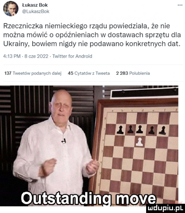 łukasz bok ślukasszk rzeczniczka niemieckiego rzadu powiedziała. że nie można mówić o opóźnieniach w dostawach sprzętu dla ukrainy. bowiem nigdy nie podawano konkretnych dat.      v    up      t. uu toi a imei iar userow mm as ej    cam t ee a       paix menis