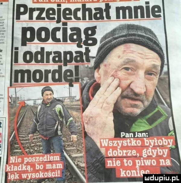 przejechał mnie