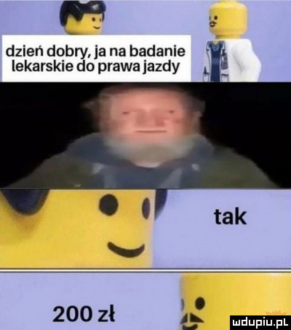 dzień dobry ja na badanie z lekarskie do prawa jazdy.     zł