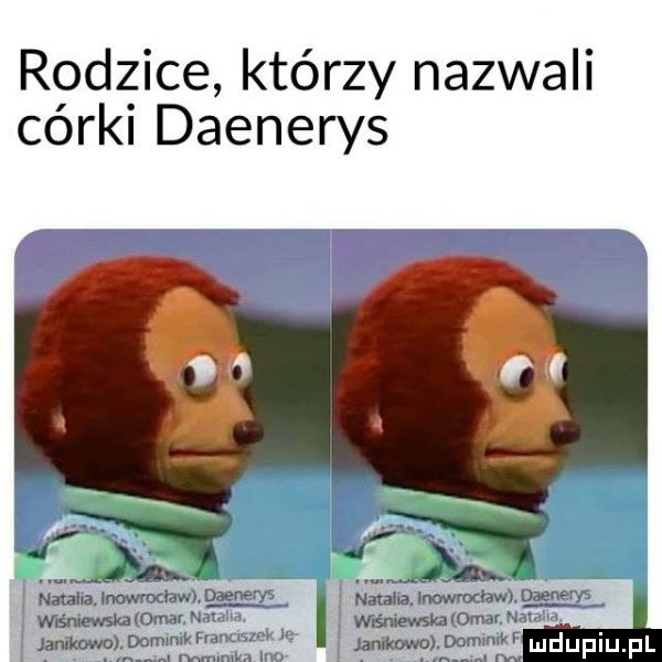 rodzice którzy nazwali corel daenerys