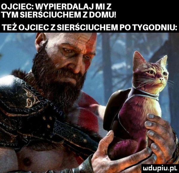 ojciec wypierdalaj mi z tym siersciuchem z domu też ojciec z sierściuchem po tygodniu