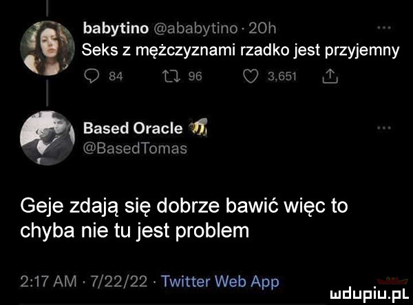 babytino amal ytino   h  . abakankami. abakankami seks z mężczyznami rzadko jest przyjemny q m w o      l q based oracle    basedtomas geje zdają się dobrze bawić więc to chyba nie tu jest problem      am         twitter web aap. mduplu pl