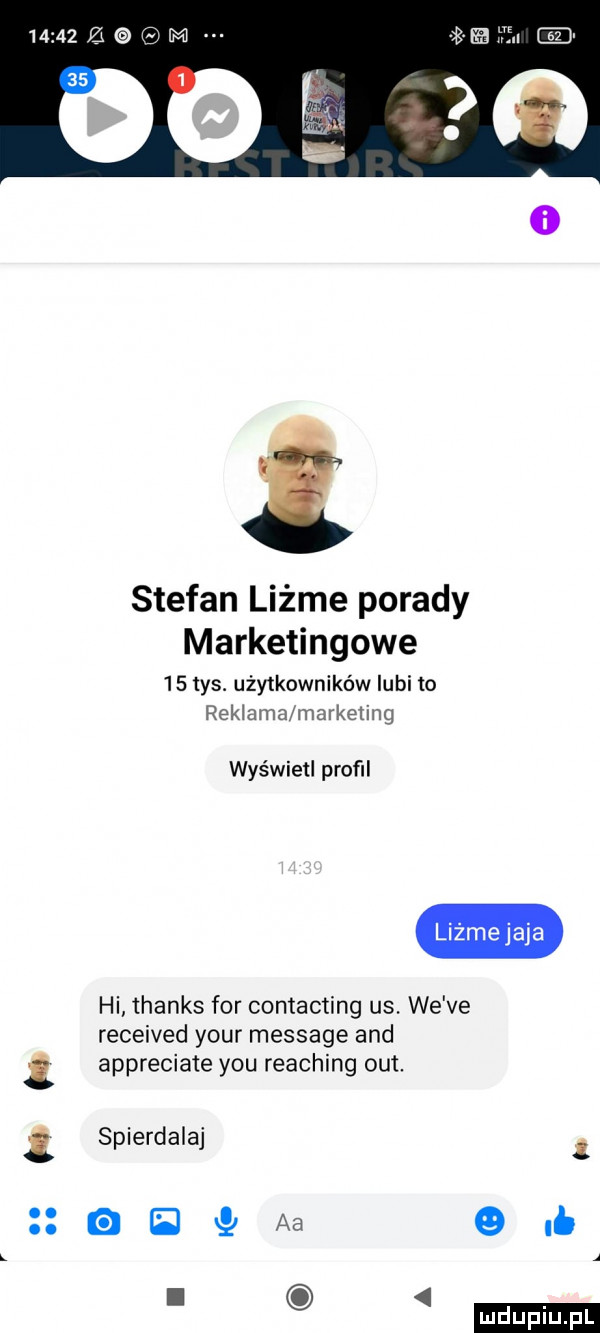 z   m   m te u m stefan liżże porady marketingowe    tys. użytkowników lubi to reklama marketing wyświetl profil hi thanks for contacting us. we ve received your message and appreciate y-u reaching out. spierdalaj x gb aa obi a