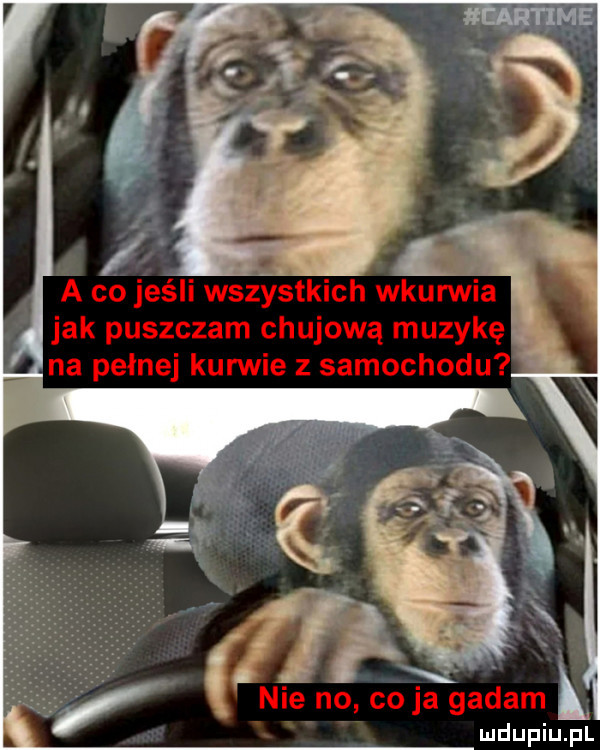 a co jeśli wszystkich wkurwia jak puszczam chujową muzykę na pełnej kurwie z samochodu nie no co ja gadam