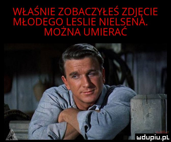 właśnie zobaczyłeś zdoicie młodego leslie nielsen można umierac i