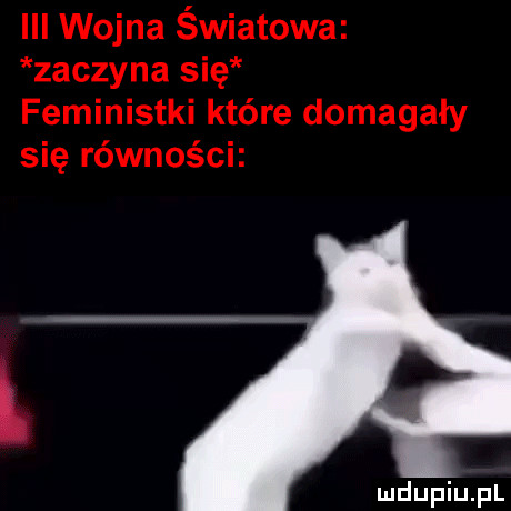 iii wojna światowa zaczyna się feministki które domagały się równości