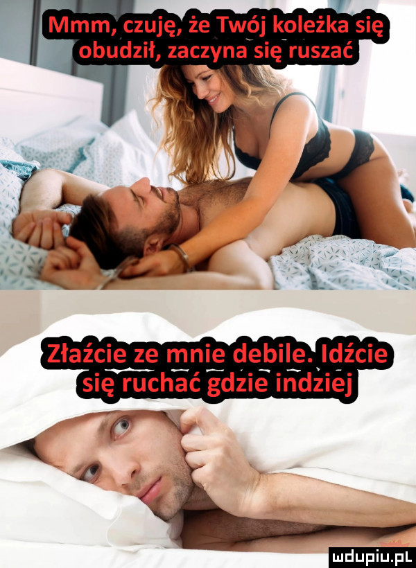 mmm czuję że twój koleżka się obudził zaczynalsię ruszać lv złaźcie ze n lwię de bil ę idźcie się ruchać gdzie indziej ludu iu. l