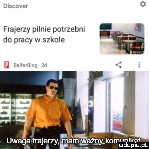 discover o frajerzy pilnie potrzebni do pracy w szkole unikał n   iu iu l