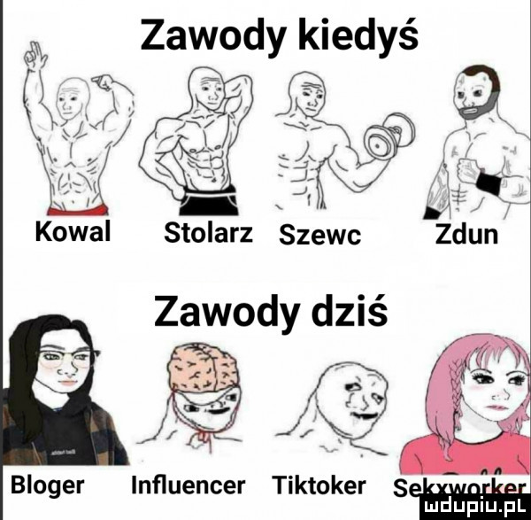 zawody kiedyś kowal stolarz szewc zawody dziś a a jk lq bloger lnﬂuencer tiktoker s mduplu pl