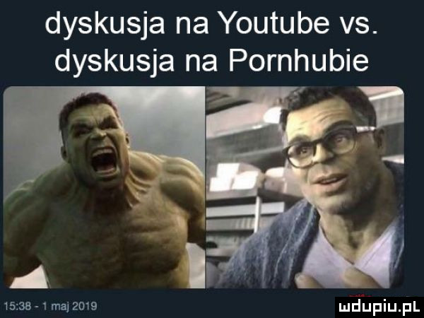 dyskusja na youtube vs. dyskusja na pornhubie ma