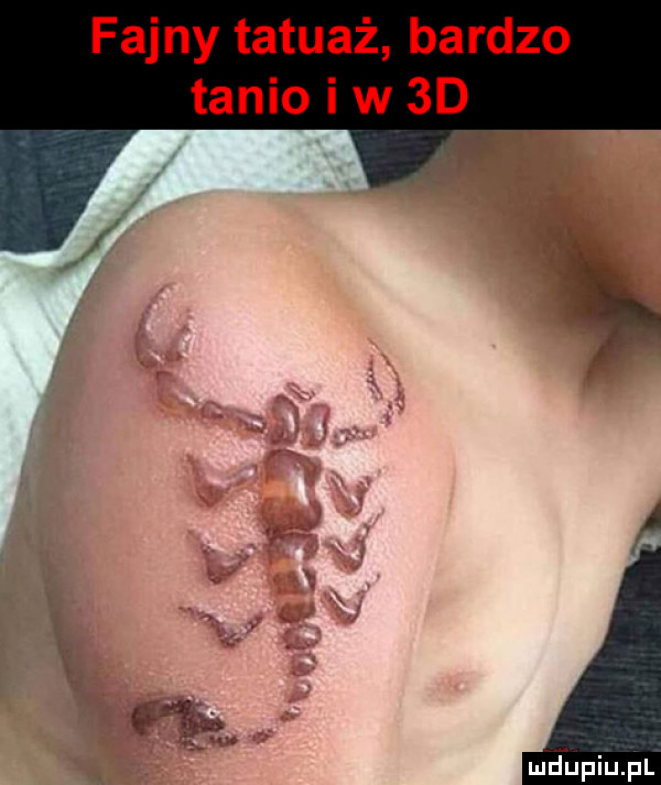 fajny tatuaż bardzo tanio i w  d m aﬁpiupl
