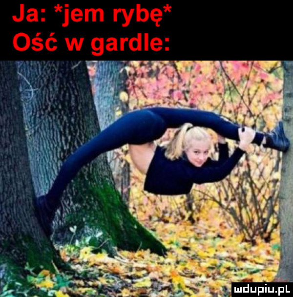 ja jem rybę ość w gardle