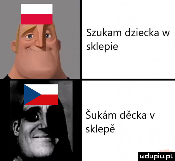 szukam dziecka w sklepie śukśm décka v sklepé ludu iu. l